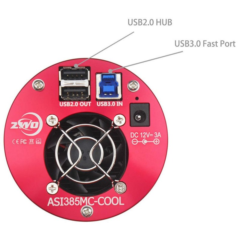 ZWO Kamera ASI 385 MC-Cool Color