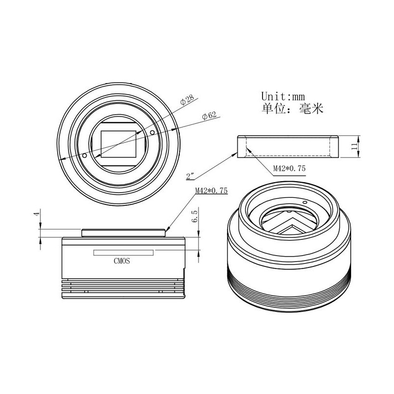 ZWO Kamera ASI 183 MM Mono