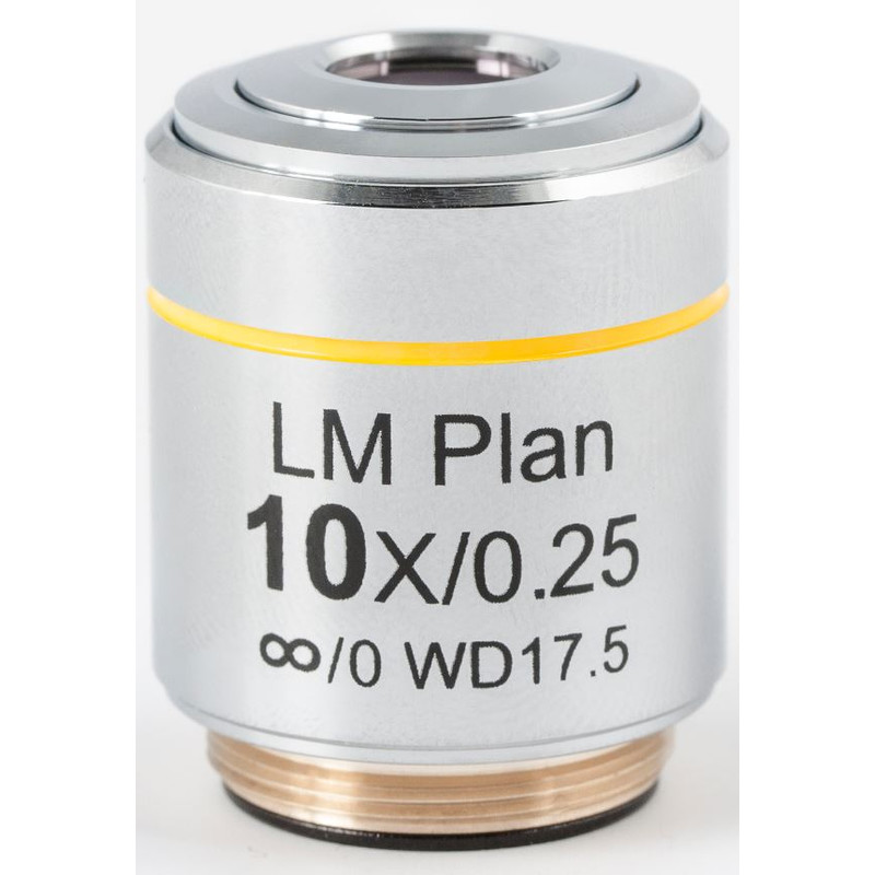 Motic Objektiv LM PL, CCIS, LM, plan, achro, 10X/0.3, w.d.17.5mm (AE2000 MET)