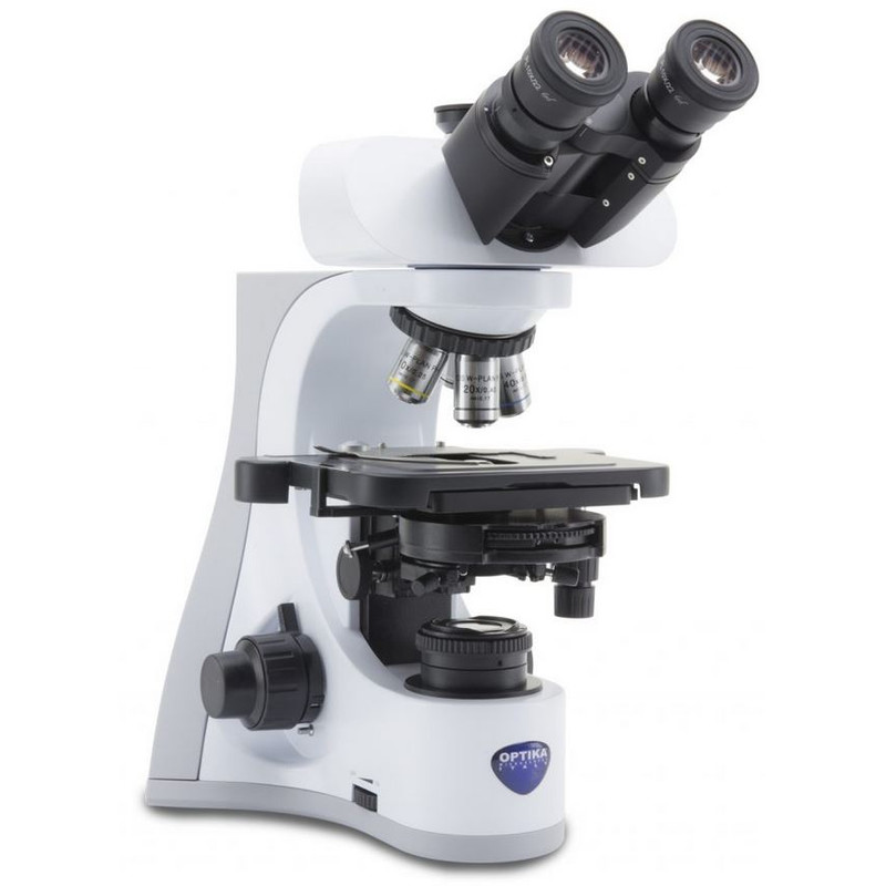 Optika Mikroskop B-510ASB, asbestosis, trino, 40x phase, 40x-1000x, W-PLAN IOS, W&B 12.5x, EU