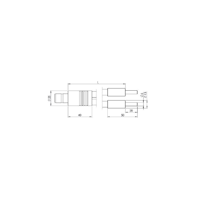 StarLight Opto-Electronics GLF2-1000-4.5, 2-armig, Armlänge 1000 mm, aktiver Durchmesser 4,5 mm