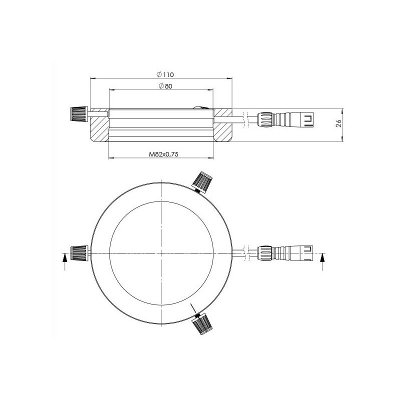 StarLight Opto-Electronics RL5-88 R, rot (620 nm), Ø 88mm