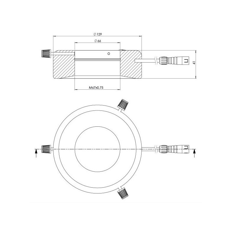 StarLight Opto-Electronics RL12-18f G, Flutl.,grün (528 nm), Ø 66mm