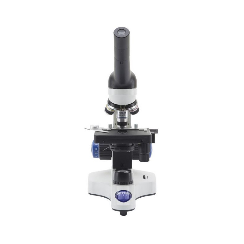 Optika Mikroskop B-20CR, monokular, LED, mit aufladbaren Akkus