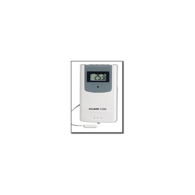 Soligor LCD-Funksensor mit Thermometer und Kabelfühler TS-070A