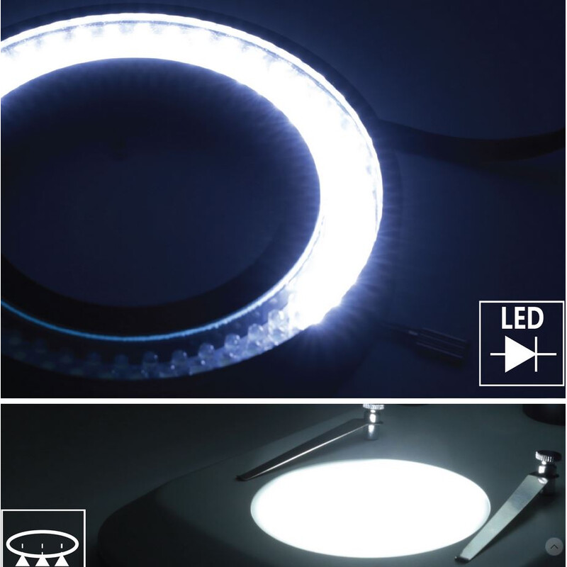 Optika Zoom-Stereomikroskop SZO-1, bino, 6.7-45x, Säulenstativ, ohne Beleuchtung