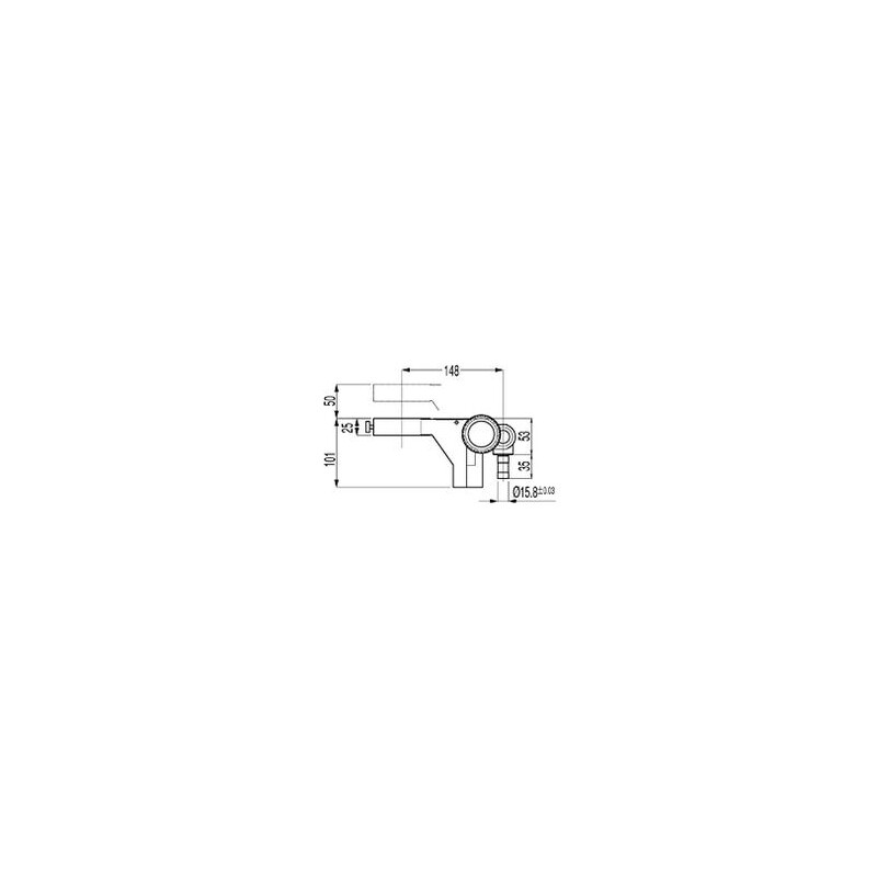 Nikon Kopfhalterung C-FMB, mit Trieb, für 1-armig überhängende Stative (Typ B)