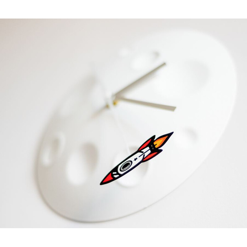 suck UK Uhr Rocket Moon Clock