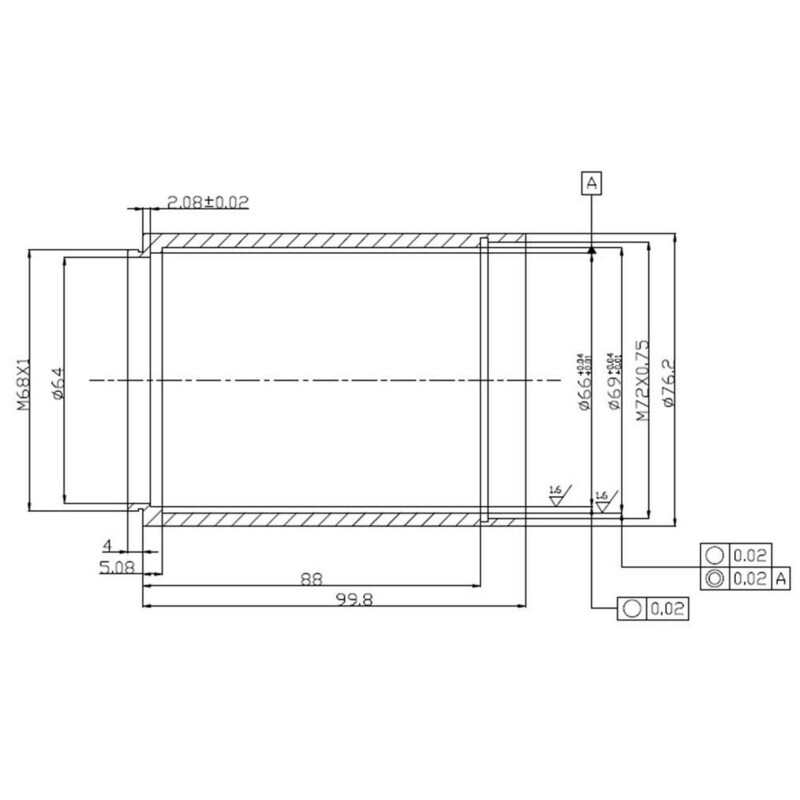 TS Optics Komakorrektor für Newton-Teleskope Riccardi-Design 3"