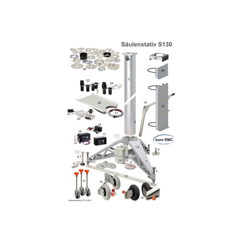 euro EMC Montageplatte 100mm