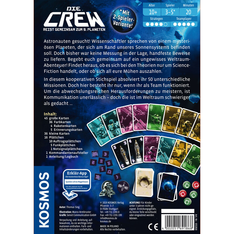 Kosmos Verlag Spiel Die Crew