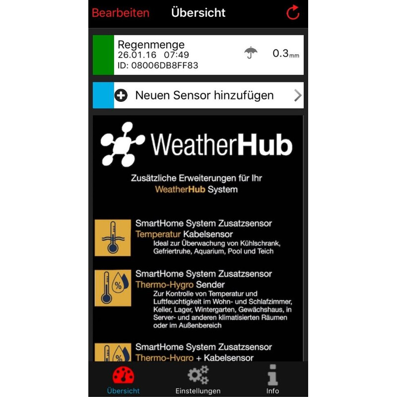 TFA Wetterstation WeatherHub Starter-Set mit Regenmesser