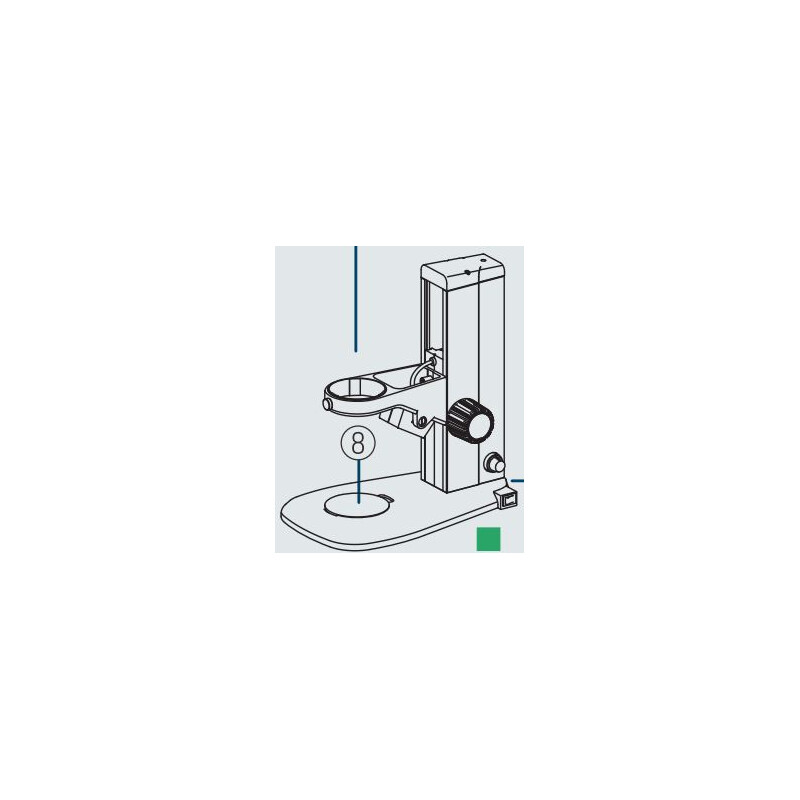 Nikon Zoom-Stereomikroskop SMZ460, bino, 0.7x-3x, 60°, FN21, W.D.100mm, Auf- u. Durchlicht, LED