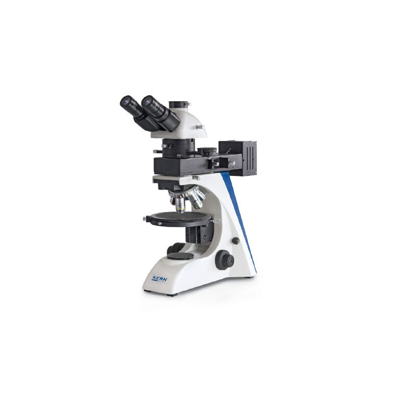 Kern Mikroskop OPN 182, POL, trino, Inf plan, 40x-400x, Auflicht, HAL, 50W