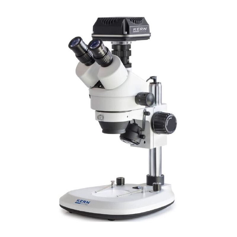 Kern Mikroskop OZL 464C825, Greenough, Säule, 7-45x, 10x/20, Auf-Durchlicht 3W LED, Kamera 5MP, USB 2.0
