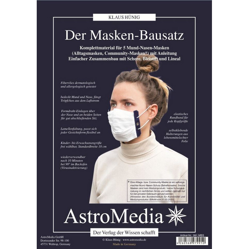 AstroMedia Mund- und Nasenmaske Bausatz für 5 Stück