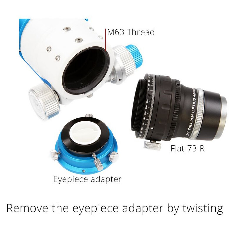 William Optics Adjustable Flattener Reducer Flat73R für ZenithStar 73