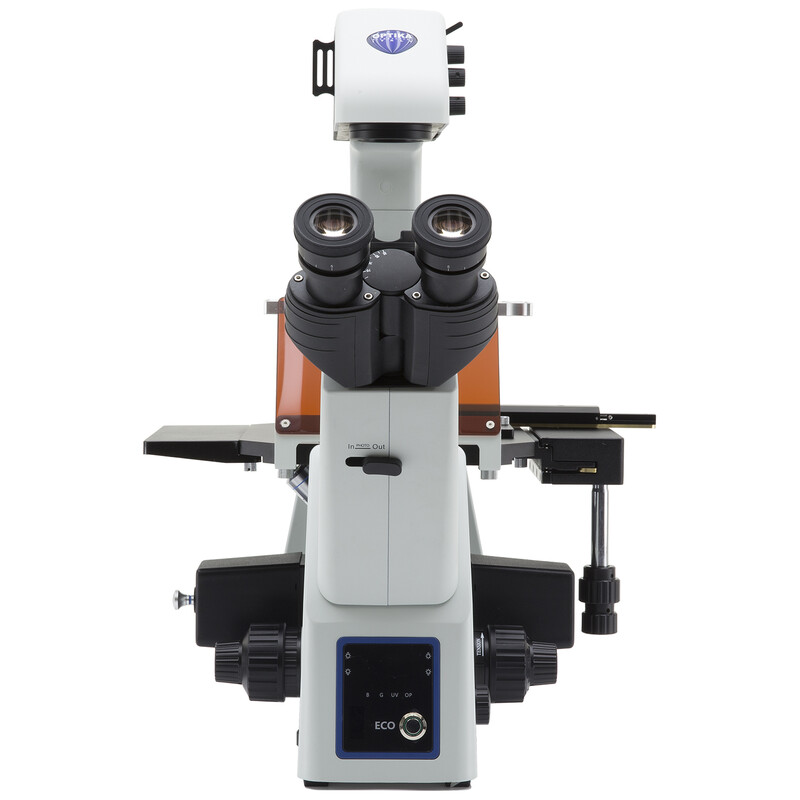 Optika Mikroskop IM-5FLD-UK, trino, invers, FL-LED, w.o. objectives, UK