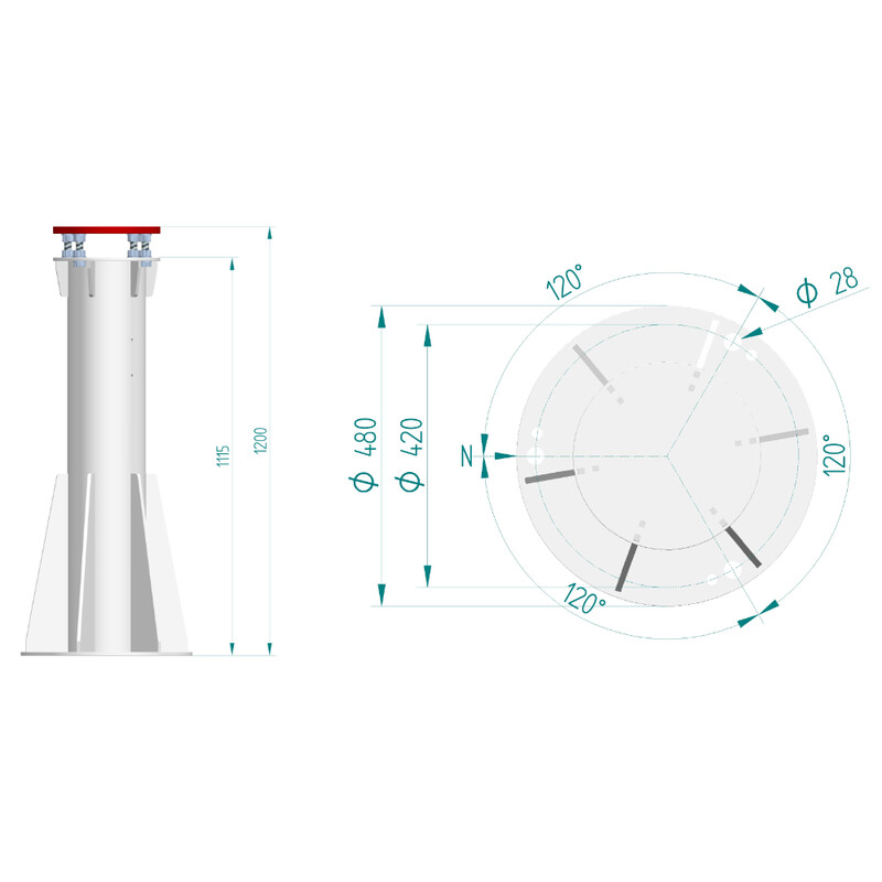 PrimaLuceLab Säule C120