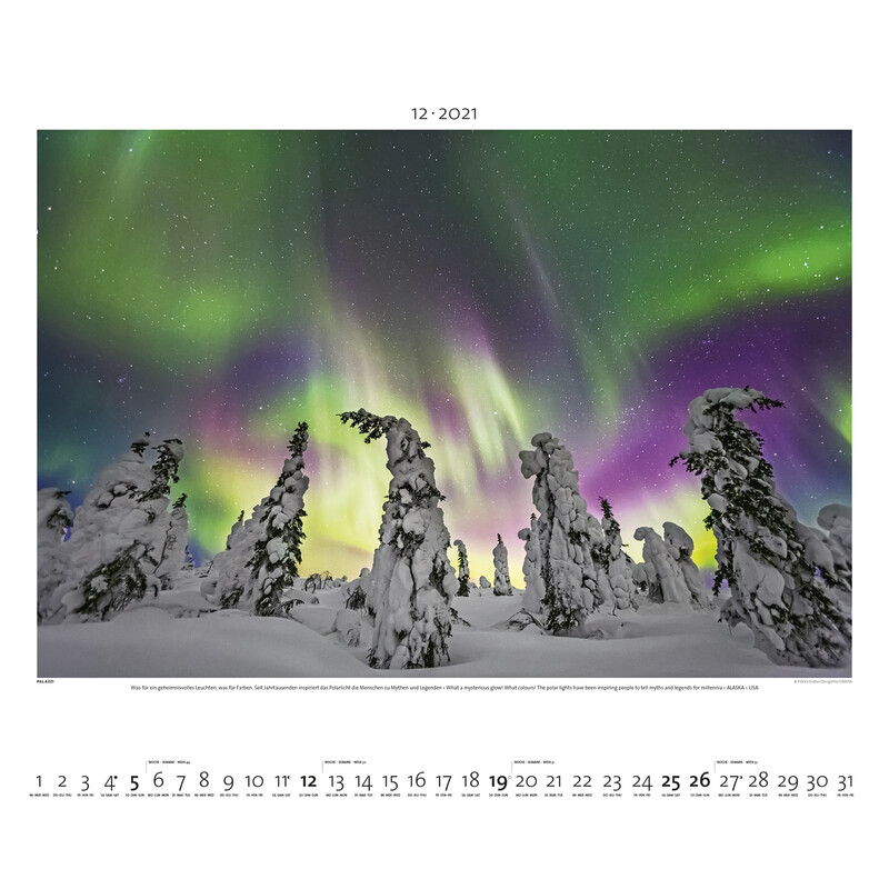Palazzi Verlag Kalender Polarlicht 2021