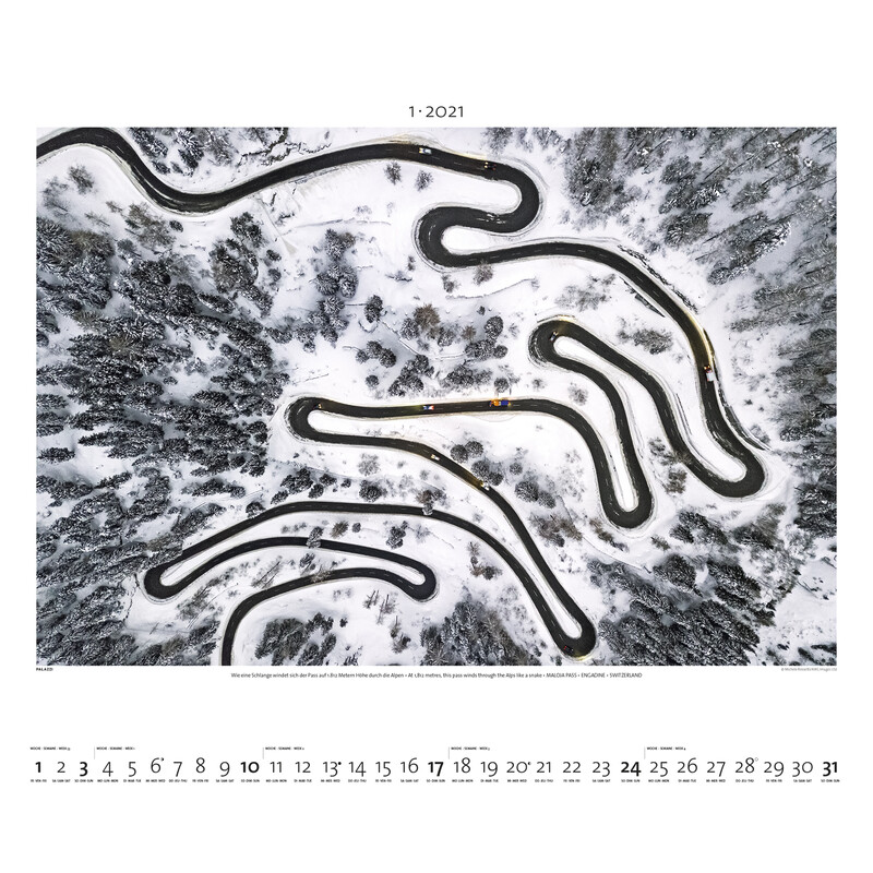 Palazzi Verlag Kalender Welt von oben 2021