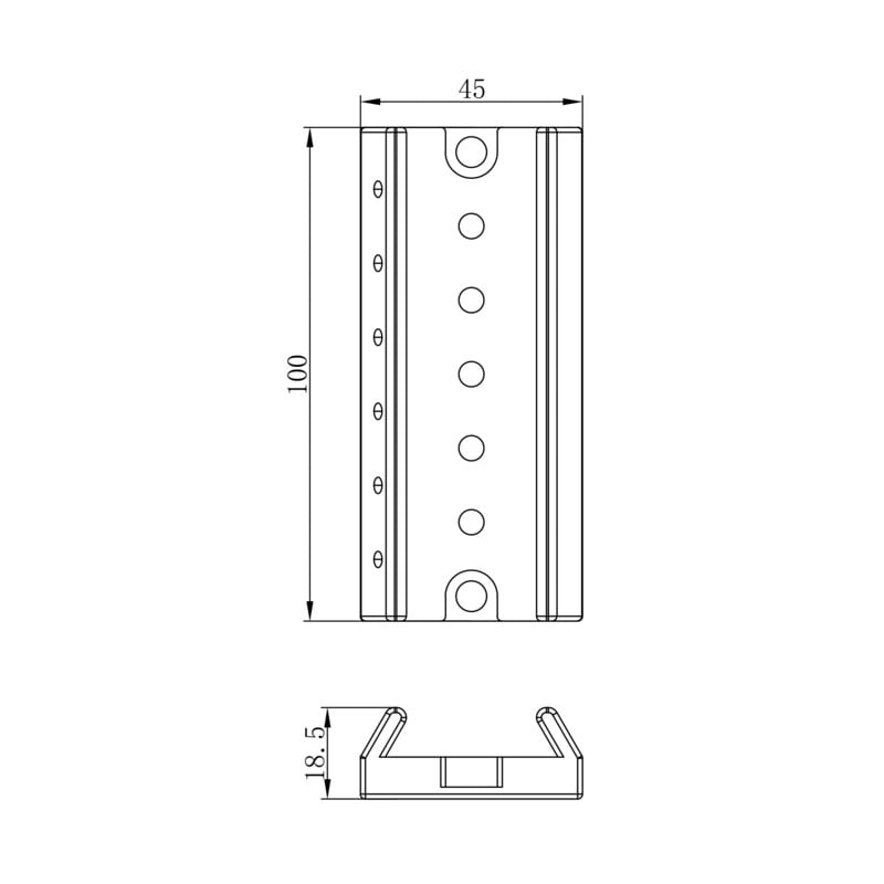 Omegon Sucher Montageschiene für 72/400 Quintuplet APO