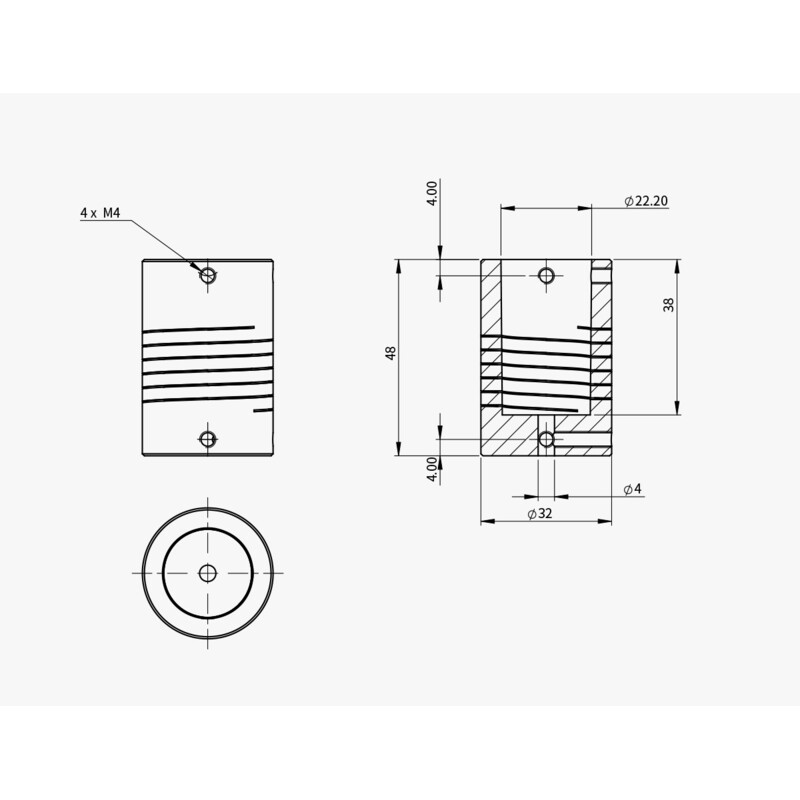 ZWO Adapter für EAF Fokusmotor an Celestron C11 & C14