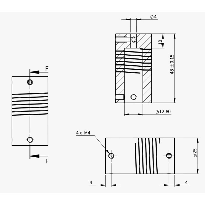 ZWO Adapter für EAF Fokusmotor an Celestron C8 & C9.25