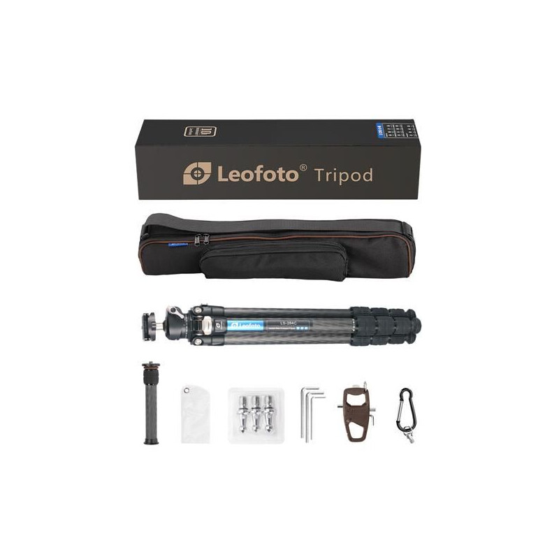 Leofoto Carbon-Dreibeinstativ LS-284C Ranger + Ballhead LH-30 + 2segmentige Mittelsäule DC-282C