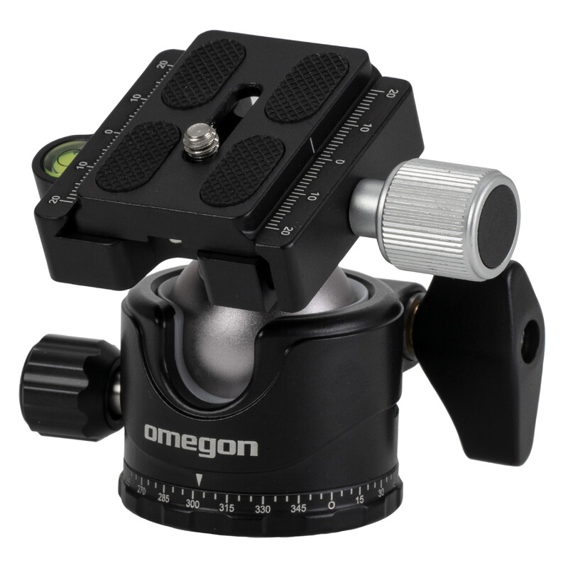 Omegon Montierung Segugio Tracker Set mit Kugelkopf, Deluxe Polhöhenwiege und Polsucher