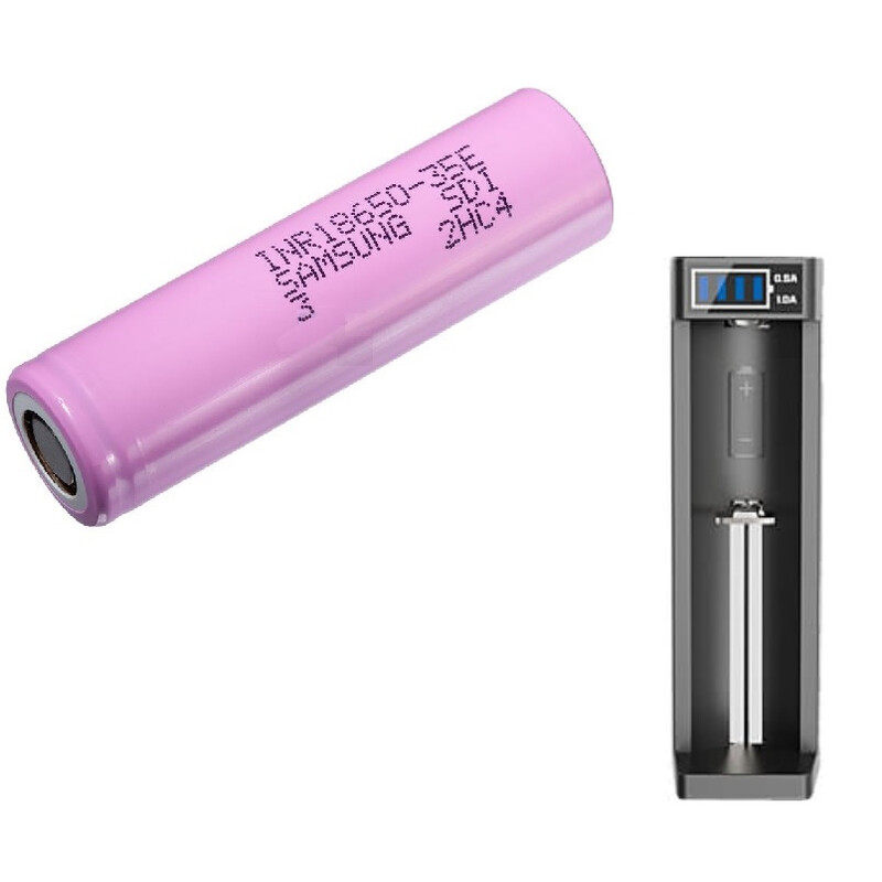 Sytong USB-Ladegerät + 18650 Samsung Akku 3450mAh