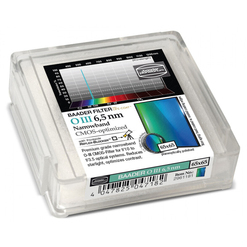 Baader Filter OIII CMOS Narrowband 65x65mm