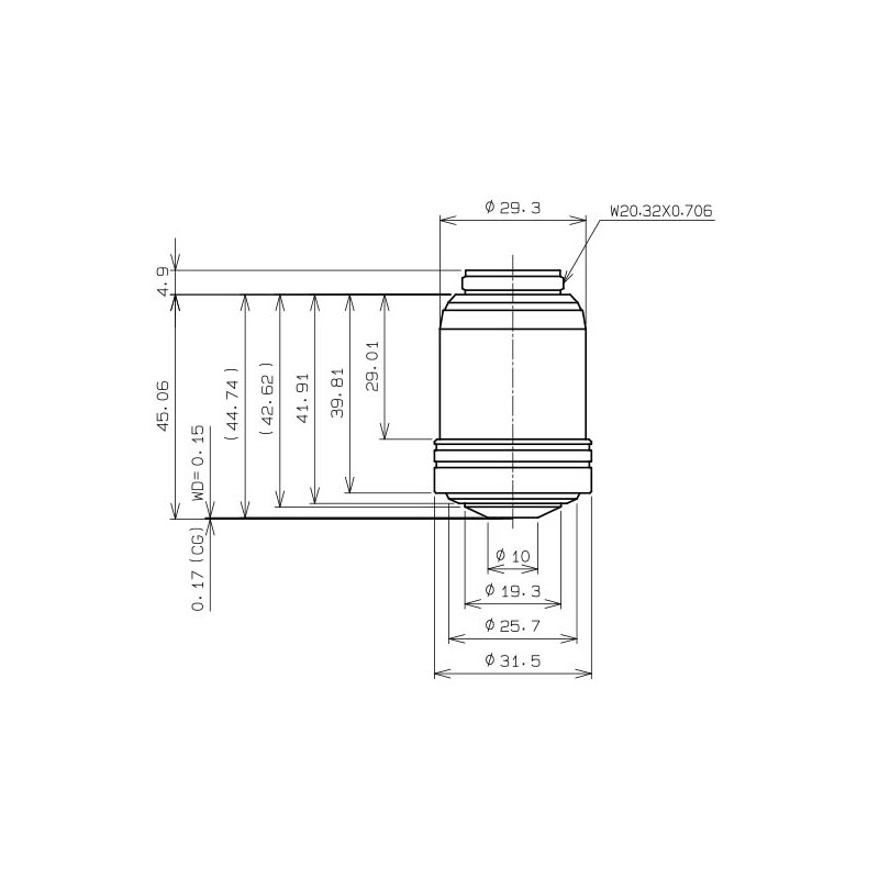 Evident Olympus Objektiv UPLXAPO60XO, 60x, plan, apochro