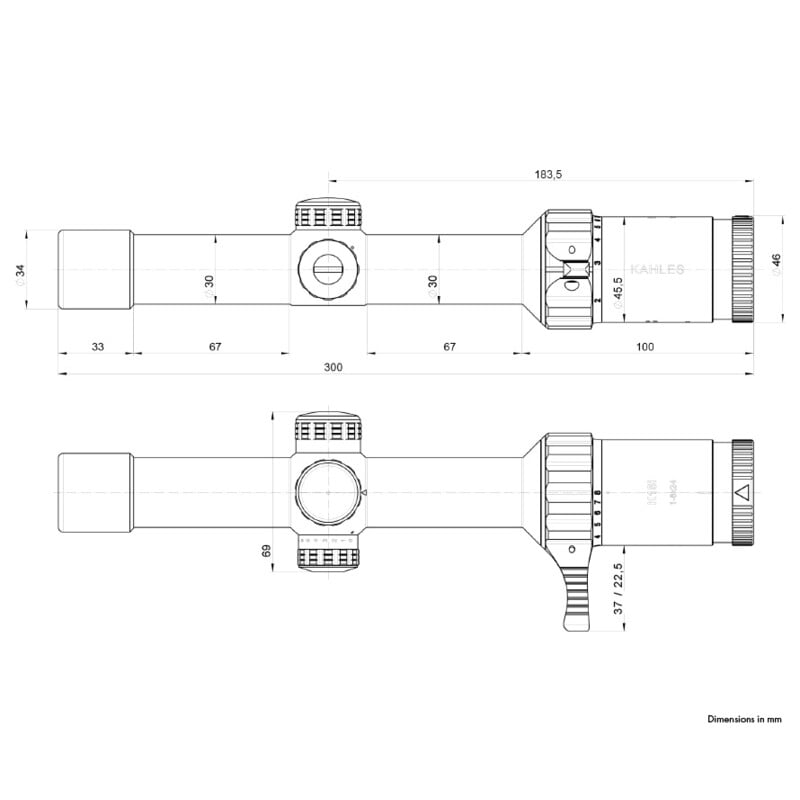 Kahles Zielfernrohr K18i 1-8x24, 3GR