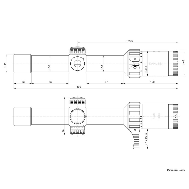 Kahles Zielfernrohr K18i 1-8x24, IPSC