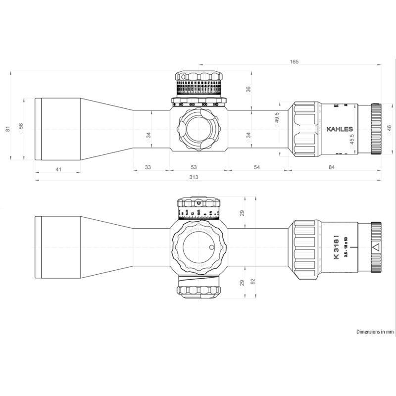 Kahles Zielfernrohr K318i 3,5-18x50, MSR/Ki, ccw, links