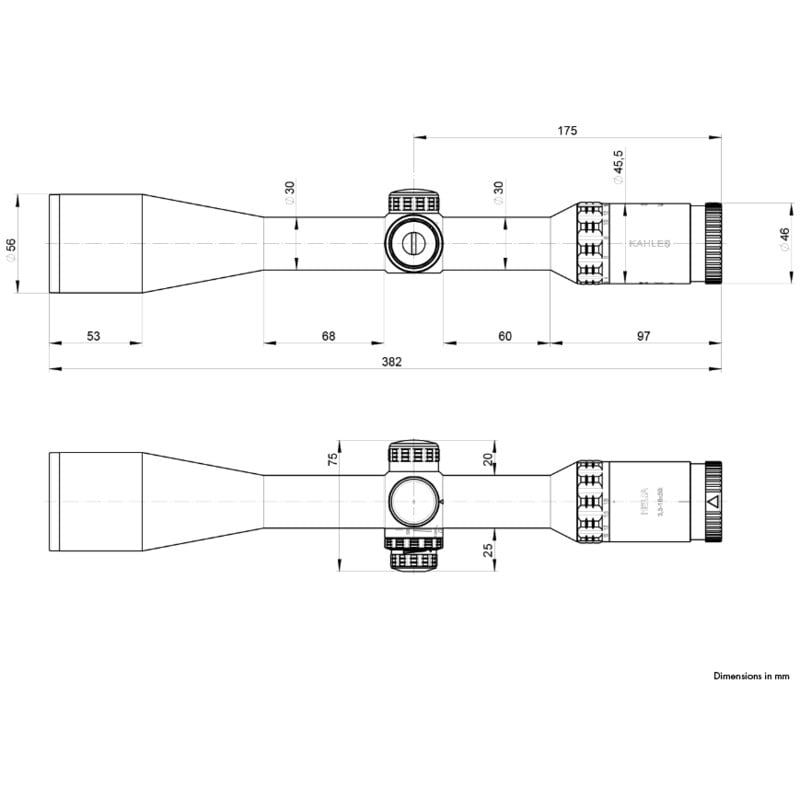 Kahles Zielfernrohr HELIA 3,5-18x50i, 4-Dot