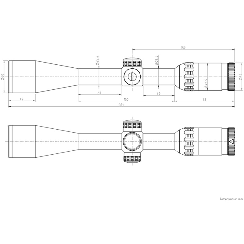 Kahles Zielfernrohr HELIA 3 4-12x44i, 4-Dot