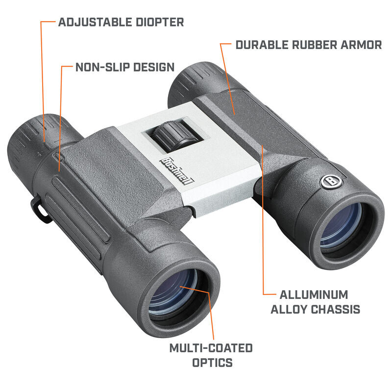 Bushnell Fernglas Powerview 2.0 10x25 Aluminum, MC