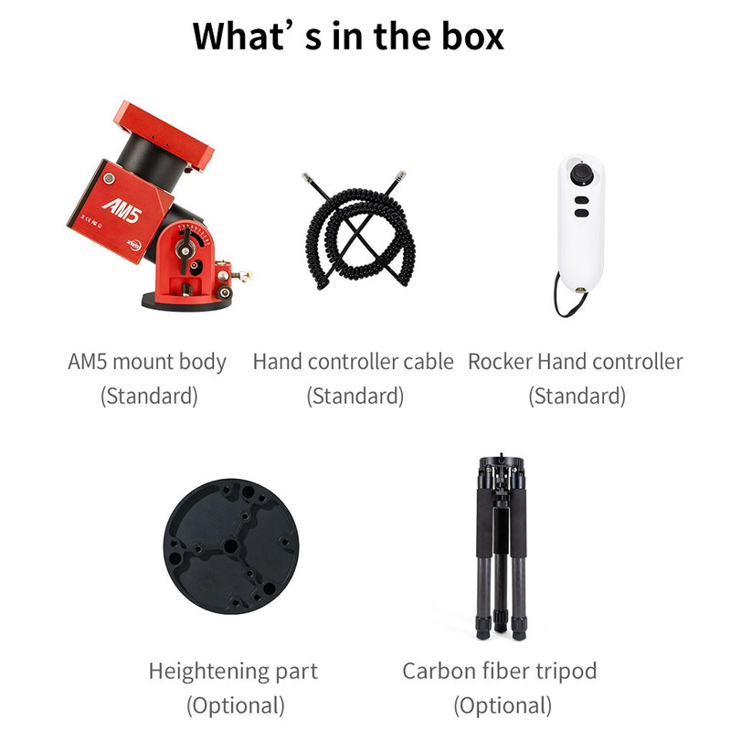 ZWO Montierung AM5 Harmonic Equatorial Mount + Carbon Tripod