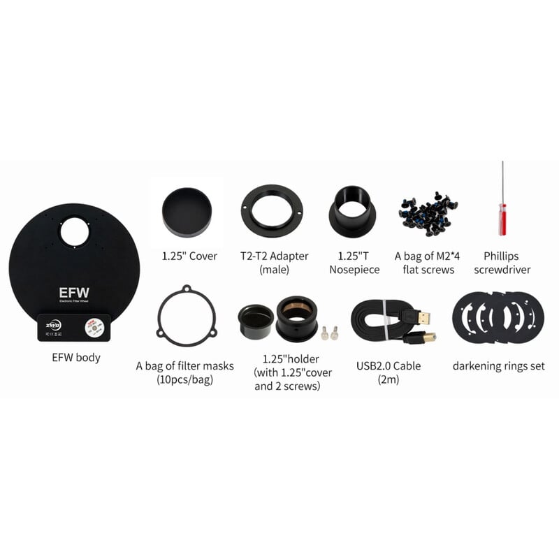 ZWO Motorisiertes Filterrad EFW 7x36mm II