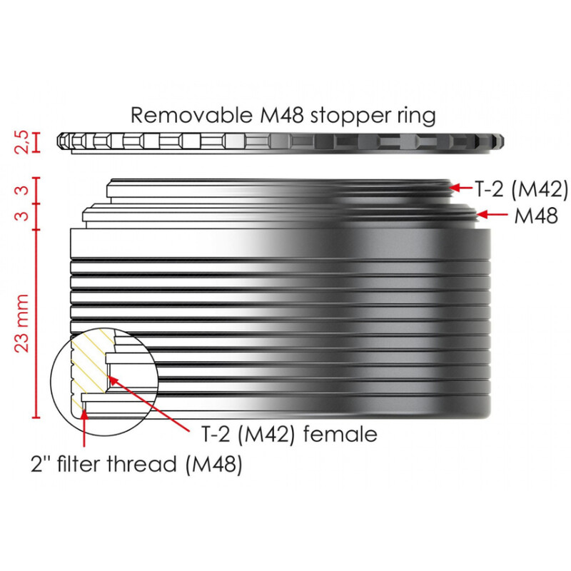 Baader Adapter 2"/T2