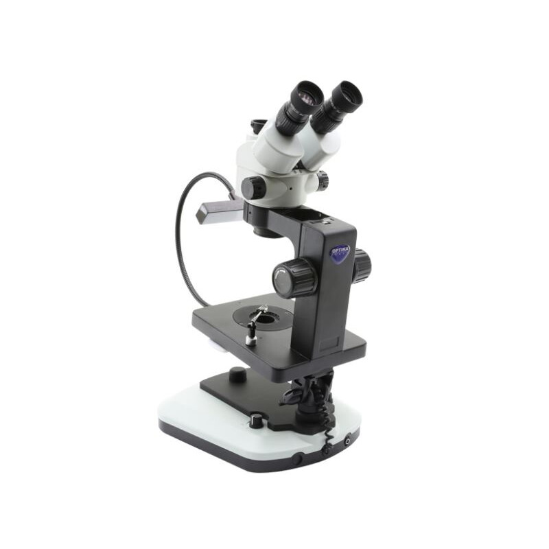 Optika Zoom-Stereomikroskop OPTIGEM-20 trino, BF, DF, Greenough, w.d. 100mm, 10x/21mm, 0,7x-4.5x