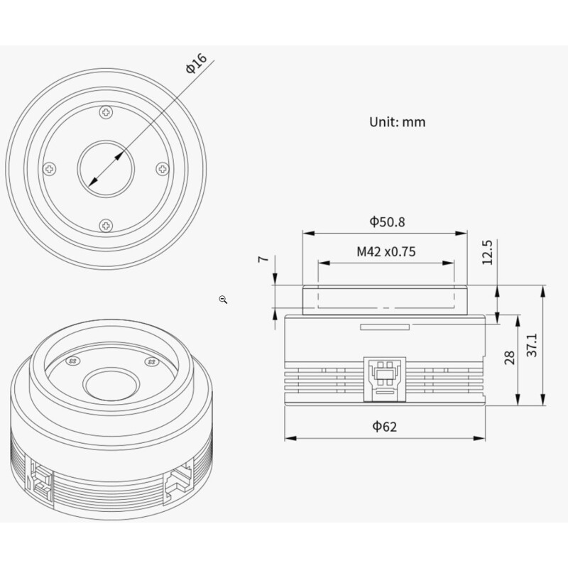 ZWO Kamera ASI 678 MM Mono