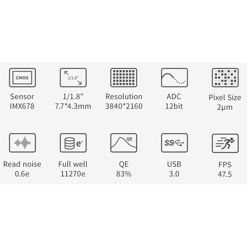 ZWO Kamera ASI 678 MM Mono