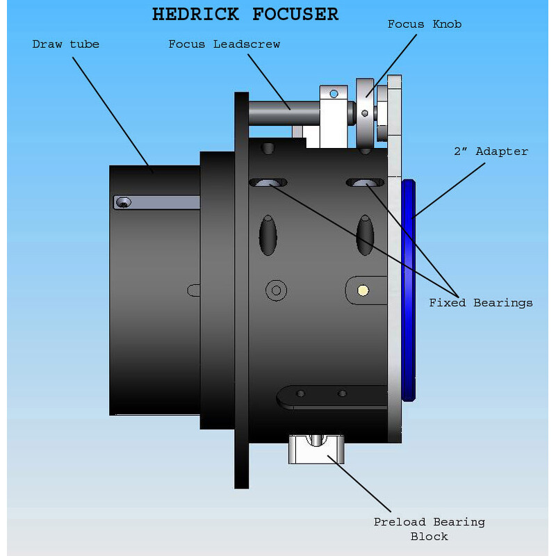 PlaneWave Okularauszug Hedrick 3,5" CDK 14/17/20/24