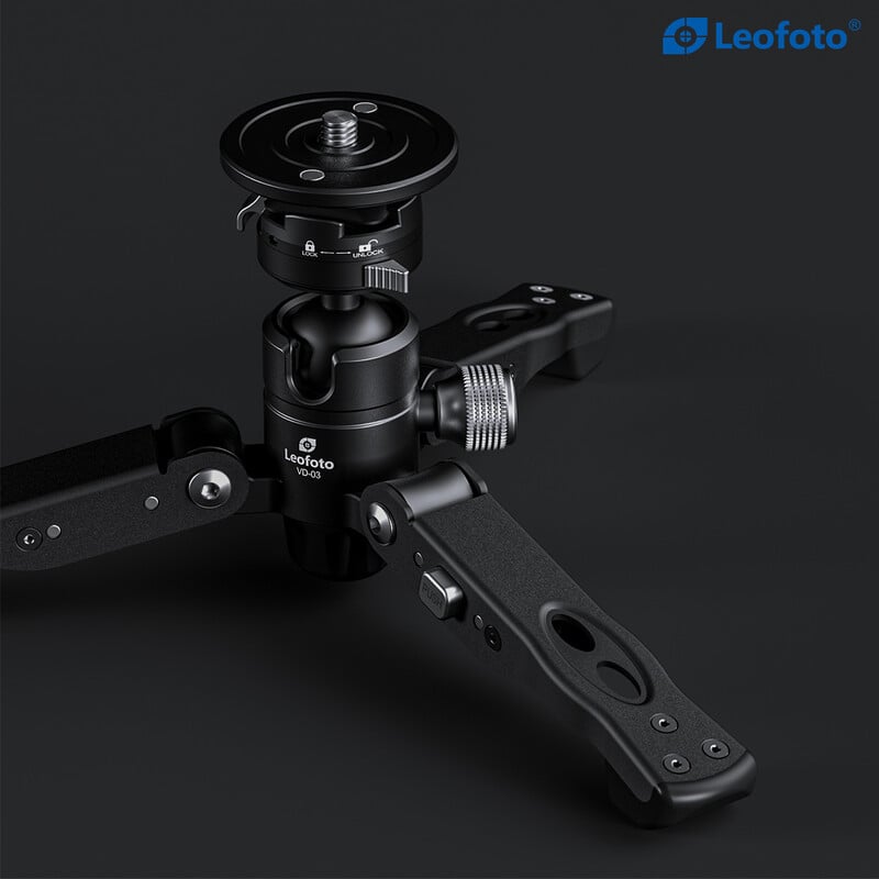 Leofoto Stativfuß Universal Monopod Tripod Base VD-03