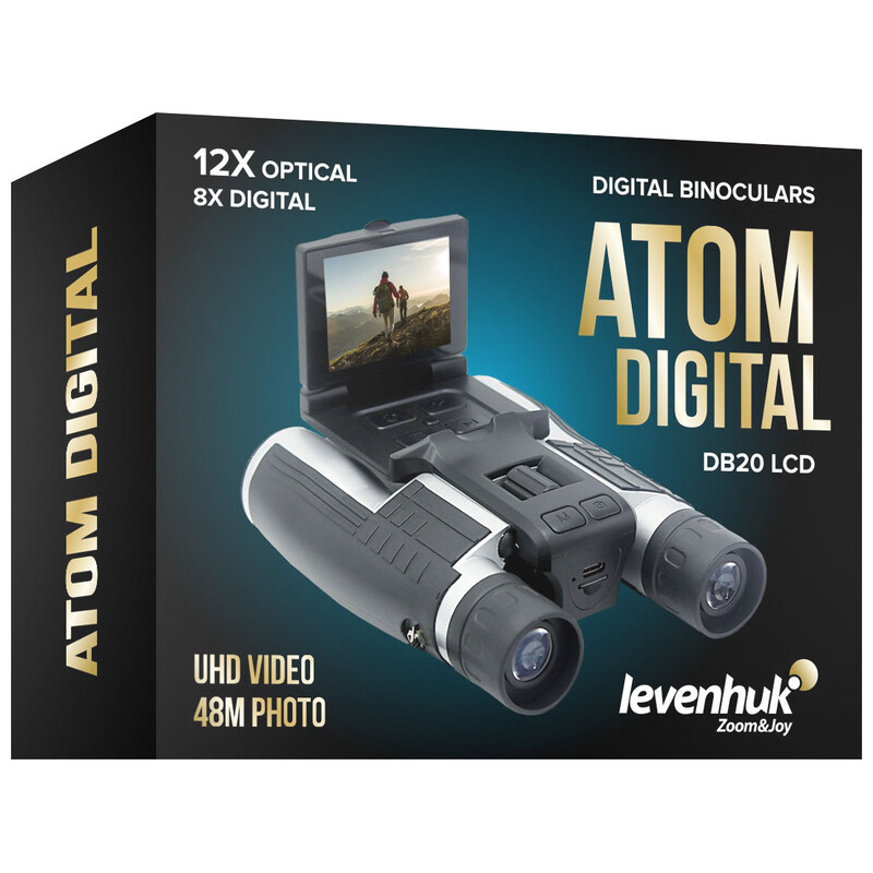 Levenhuk Fernglas 12x32 Atom Digital DB20 LCD