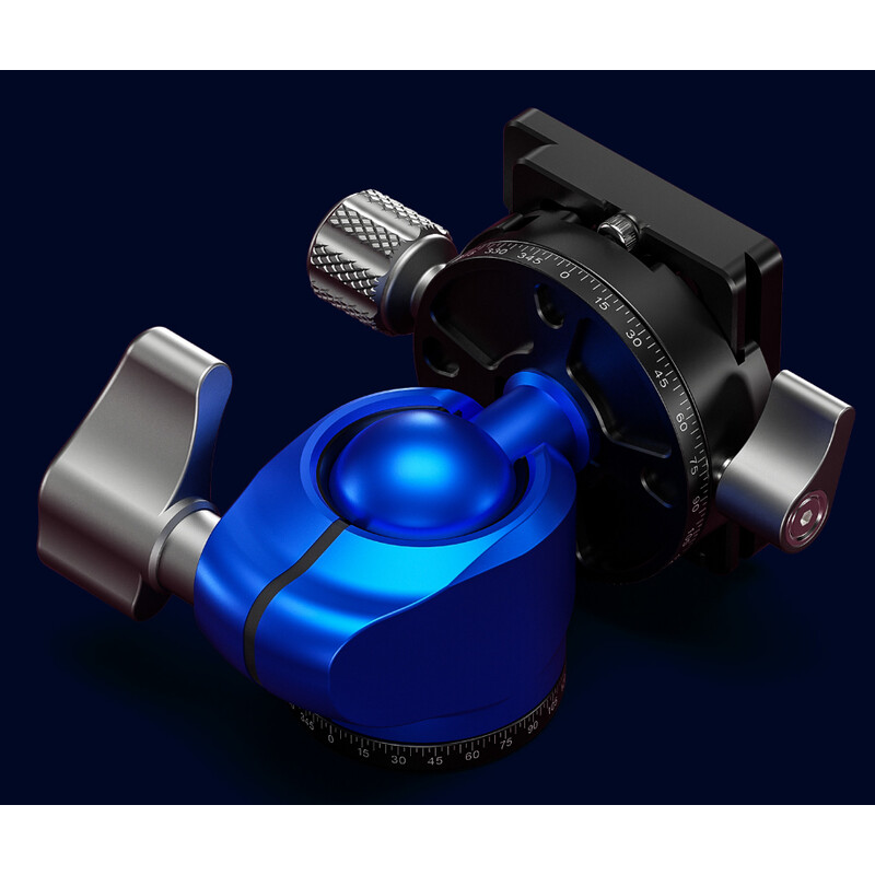 Leofoto Carbon-Dreibeinstativ LY-224C Mr.Y + Ballhead LH-25 R Y Blue
