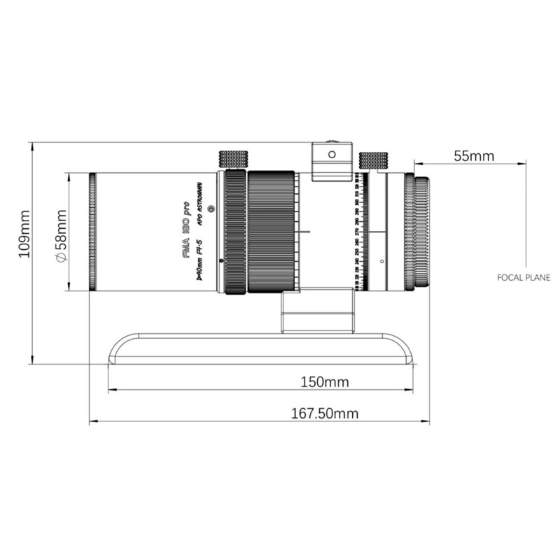 Askar Apochromatischer Refraktor AP 40/180 FMA180PRO OTA